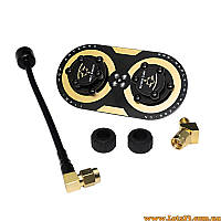 Антена FPV Maple Wireless 5.8G 11dBi RHCP патч + всеспрямована 3dBi набір для окулярів Fatshark Skyzone EV300D монітор дрон