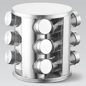 Набір ємностей для спецій на підставці, що обертається 12 шт. Maestro MR-1725 - MegaLavka