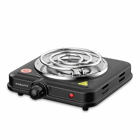 Електроплита кухонна спіральна Sokany SK-5111 1000 Вт одноконфоркова електроплита, фото 1