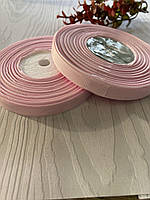 Стрічка репсова 1см пастельна Рожева (за рулон 22.5 метри), Р09-138-22