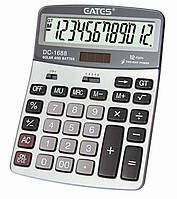 Настільний калькулятор "EATES" DC-1688 (12 розрядний, 2 живлення)