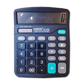 Настільний калькулятор 12 розрядний, 2 живлення "EATES" DC-838 KNZ