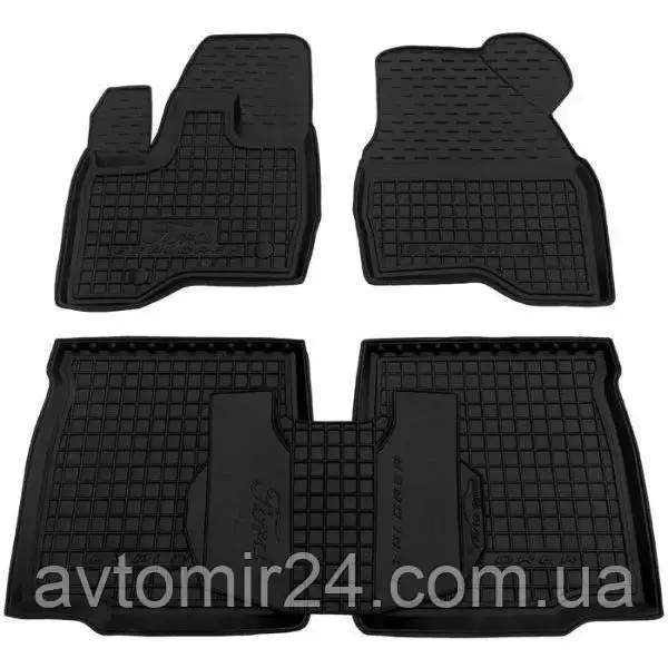 Автомобільні килимки FORD Explorer 2010-2019 Avto-Gumm килимки для авто ФОРД Експлорер 2010-2019 Автогум