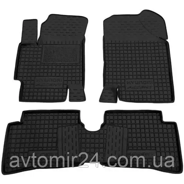 Автомобільні килимки HYUNDAI Accent 2006-2010 Avto-Gumm килимки для авто ХЮНДАЙ Акцент 2006-2010 Автогум