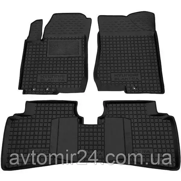 Автомобільні килимки HYUNDAI Elantra HD 2007-2011 Avto-Gumm килимки для авто ХЮНДАЙ Елантра НД 2007-2011 Автогум, фото 1