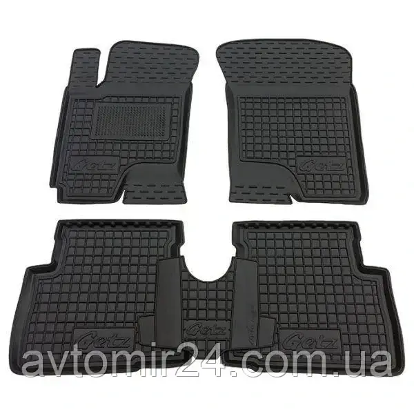 Автомобільні килимки HYUNDAI Getz 2002-2011 Avto-Gumm килимки для авто ХЮНДАЙ Гетц 2002-2011 Автогум, фото 1