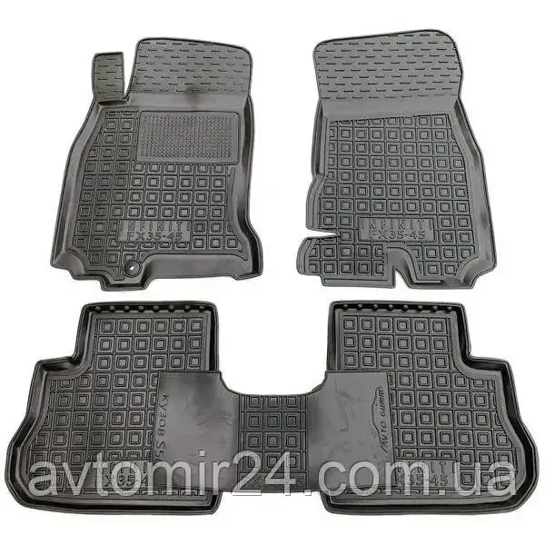 Автомобільні килимки INFINITI FX35 (FX45) 2003-2008 Avto-Gumm килимки для авто ІНФІНІТІ ФХ35 (ФХ45) 2003-2008 Автогум