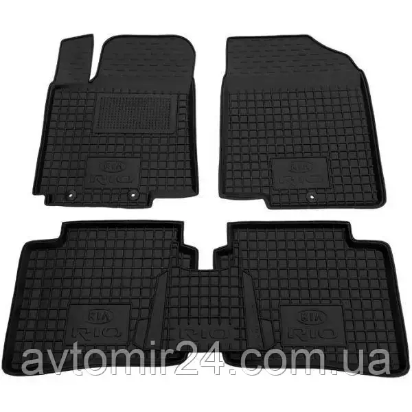 Автомобільні килимки KIA Rio QB 2011-2017 Avto-Gumm килимки для авто КІА Ріо КБ 2011-2017 Автогум