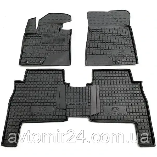 Автомобільні килимки KIA Sorento XM 2009-2013 Avto-Gumm килимки для авто КІА Соренто ХМ 2009-2013 Автогум