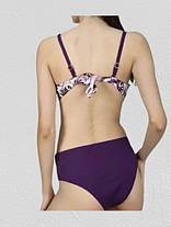 Купальник раздельный с 2 плавками Samegame Марианна 3009 баклажан (В НАЛИЧИИ ТОЛЬКО 42 44 46 48 50 УКР р-ры), фото 3