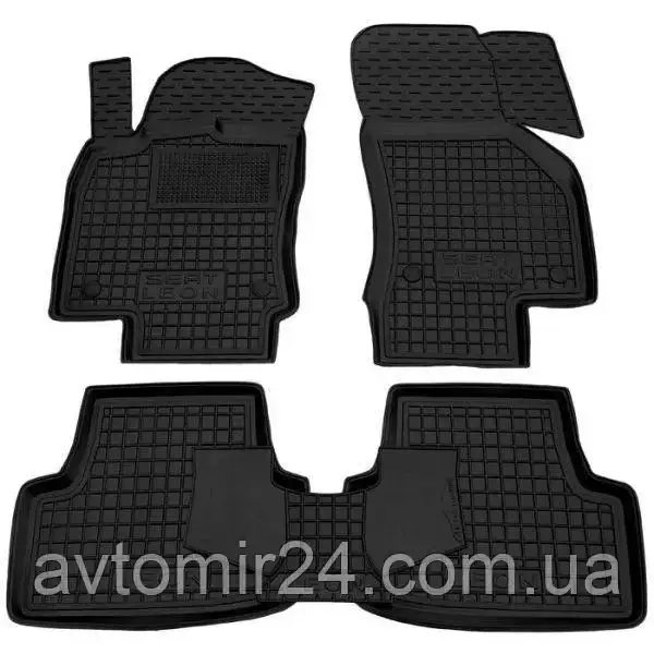Автомобільні килимки SEAT Leon 3 (MK3) 2012-2020 Avto-Gumm килимки для авто СЕАТ Леон 3 (МК3) 2012-2020 Автогум, фото 1