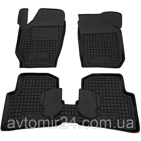 Автомобільні килимки SKODA Fabia 2 (5J) 2007-2014 Avto-Gumm килимки для авто ШКОДА Фабія 2 (5Дж) 2007-2014 Автогум