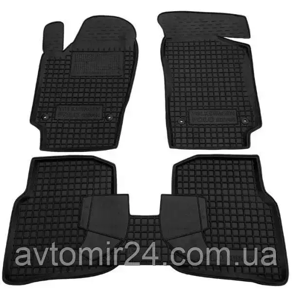 Автомобільні килимки VOLKSWAGEN Polo 5 Sedan 2010-2020 Avto-Gumm килимки для авто ФОЛЬЦВАГЕН Поло 5 Седан 2010-2020 Автогум