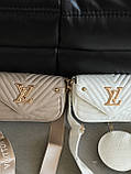 Сумка жіноча Louis Vuitton Wave Multi Pochette mini білий біла, фото 7