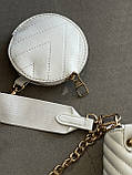 Сумка жіноча Louis Vuitton Wave Multi Pochette mini білий біла, фото 2