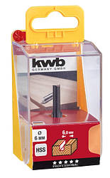 Фреза пазів HSS 6 мм, KWB (750610)
