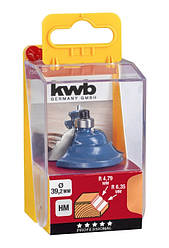 Фреза фігурна профільна з опорним підшипником 39,2 мм, R4.79/6.35, KWB (756720)