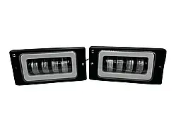 Протитуманні фари птф LED Ваз 2110, 2111, 2112, 2114, 2115 ПТФ 4 лінзи + світлотінева межа + дх