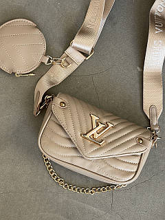 Сумка жіноча Louis Vuitton Wave Multi Pochette mini бежевий