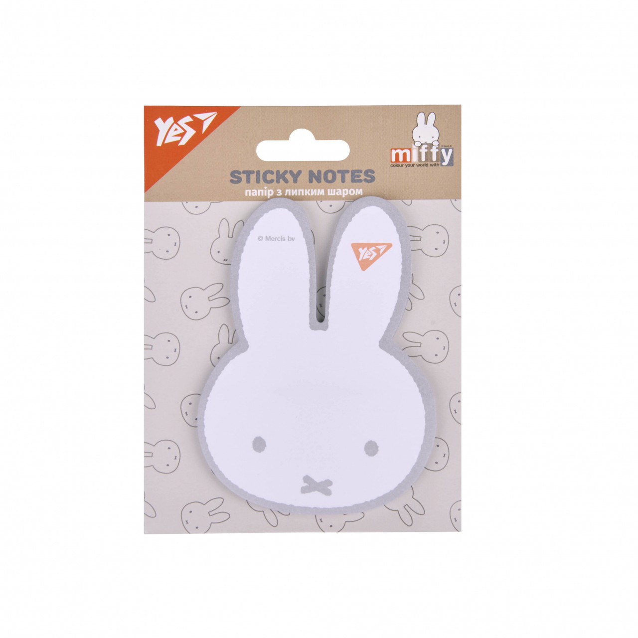 Блок паперу з клейким шаром фігурний 40 аркушів Miffy Yes, 170436, фото 1