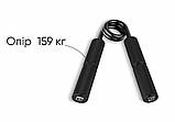 Кистьовий еспандер EasyFit Hand Grip PRO 159 кг чорний (350 lb), фото 4