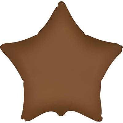 Flexmetal 18" Зірка шоколадна Matte Choco Brown Фольгована куля