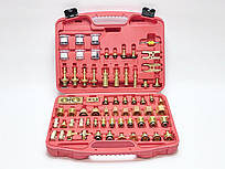 Універсальний набір адаптерів та перехідників для промивання кондиціонера 78 ел . Kraft & Dele KD10063