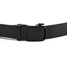 Ремінь чоловічий з пряжкою матовою Vintage 20269 Чорний, фото 2