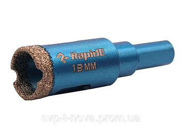Алмазна коронка RapidE Evolution 18 мм, під дриль Код/Артикул HR-18