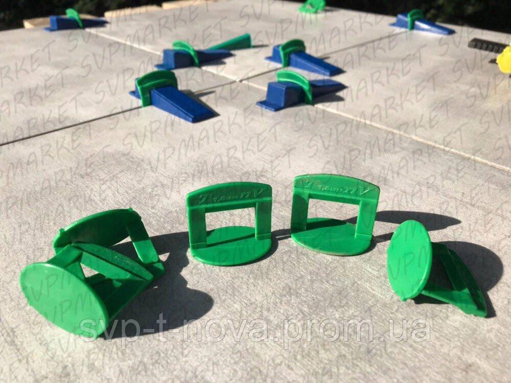 Система вирівнювання Плитки НВП MAXI Затискач 50 штук 2 мм. Код/Артикул, фото 1