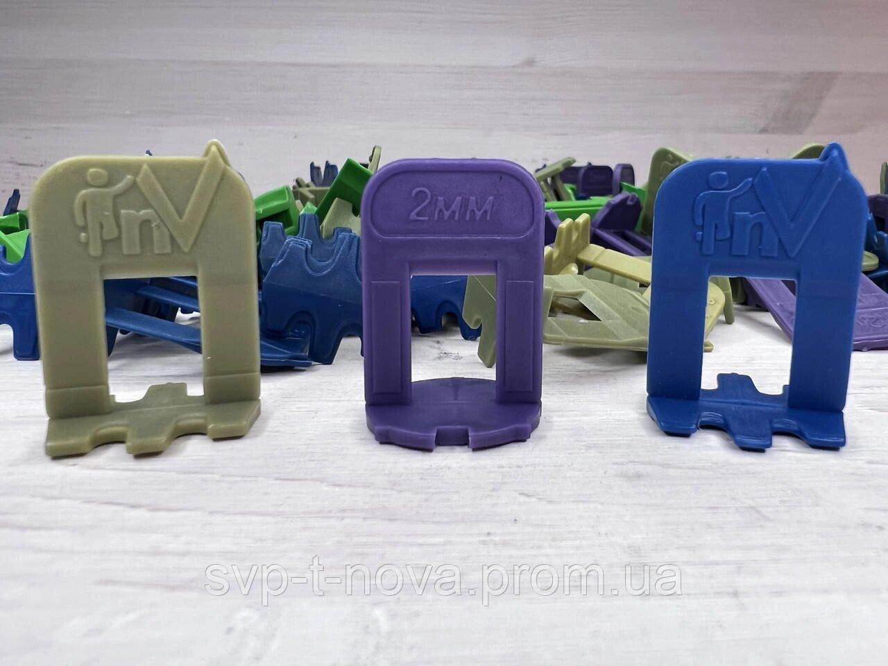 Система вирівнювання (укладки) плитки СВП NOVA. "Затискач" 500штук 1,5 мм. Код/Артикул 14, фото 1