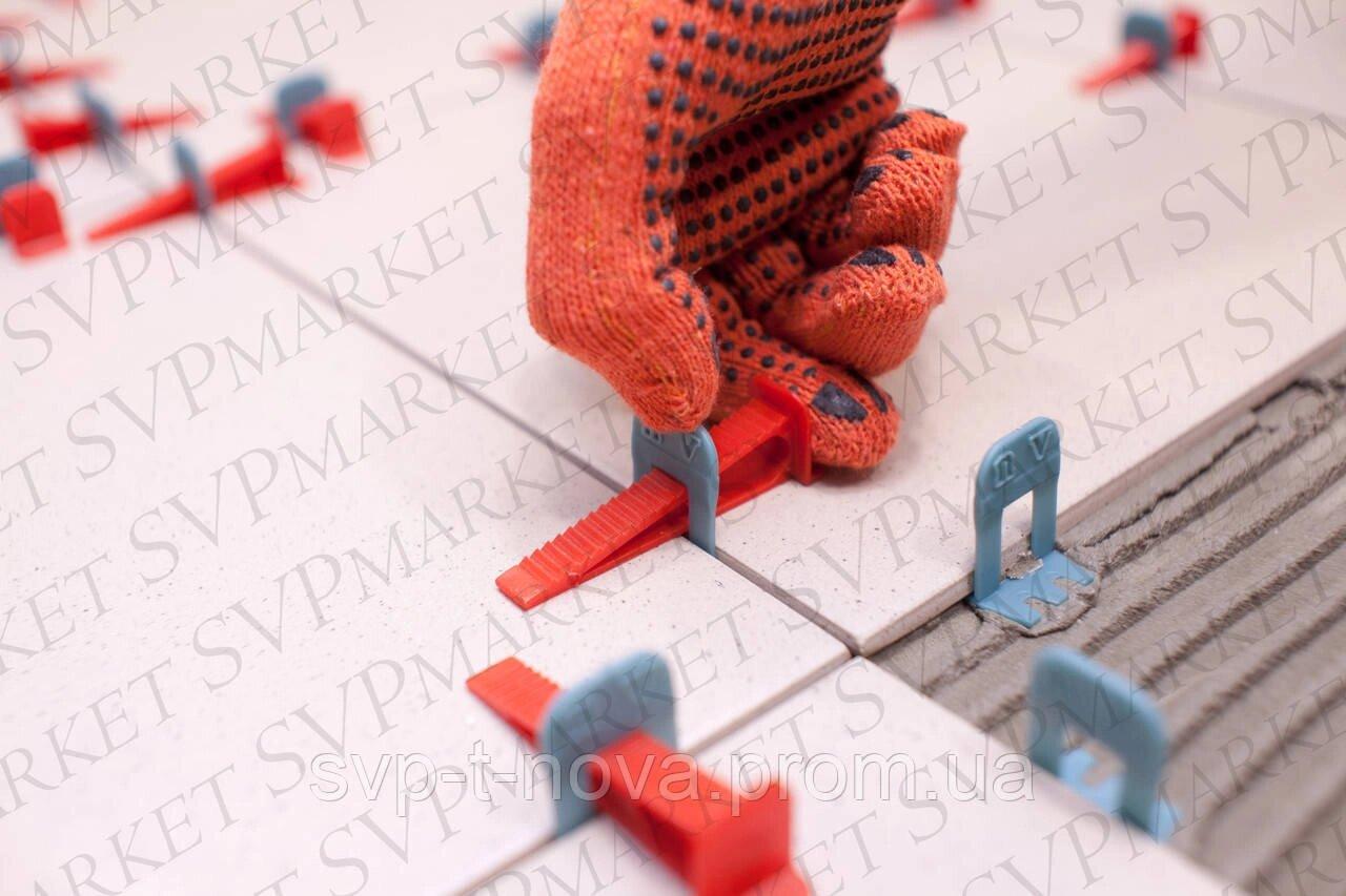 Комплект свп "SVP-noVa" 500 затискачів 1 мм + 200 клинів Код/Артикул 33, фото 1