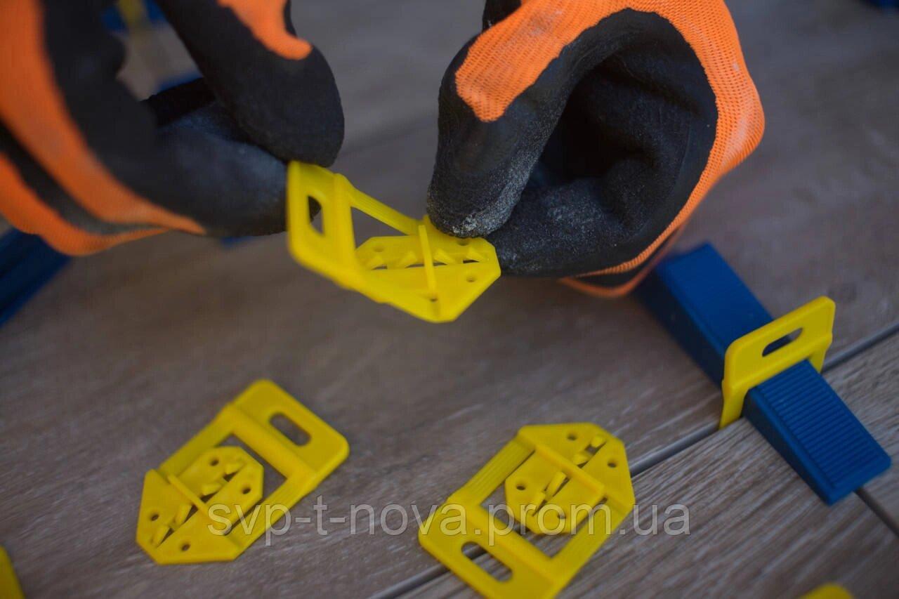 Система вирівнювання плитки NLS, DLS, Raimondi Затискач 500 штук 1 мм Код/Артикул, фото 1