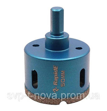 Алмазна коронка RapidE Evolution 50 мм, під дриль Код/Артикул HR-50