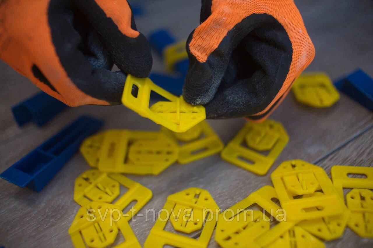 Система вирівнювання (укладки) плитки NLS, керамограніту DLS, Raimondi затискач 50 штук 2 мм Код/Артикул, фото 1