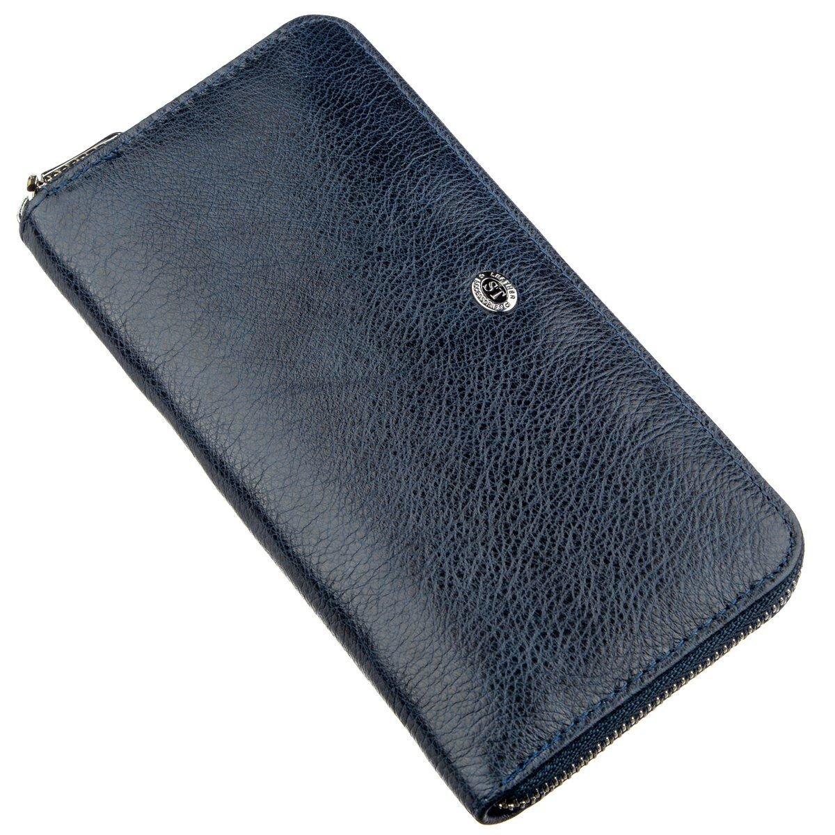 Вертикальний жіночий гаманець-клатч ST Leather 18864 Синій, фото 1