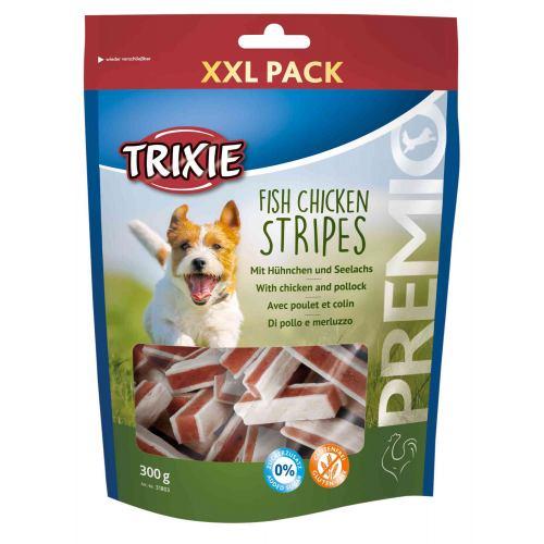 Ласощі Trixie Premio Fish Chicken Stripes XXL для собак палички курка та лосось 300 г (*), фото 1
