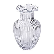 Ваза для квітів, декоративна скляна, декоративна ваза для дому 21,5 см