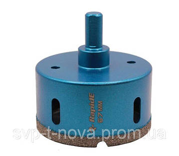 Алмазна коронка RapidE Evolution 67 мм, під дриль Код/Артикул HR-67