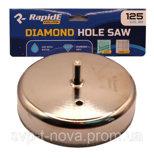 Коронка по плитці та склу 125mm RapidE TILE/GLASS з направляючим свердлом Код/Артикул KR-125, фото 1