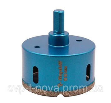 Алмазна коронка RapidE Evolution 65 мм, під дриль Код/Артикул HR-65