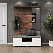 Прихожа Бруна з ДСП дуб ліворно/білий Світ Меблів