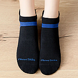 Чорно-сині шкарпетки для фітнесу, пілатесу, йоги., фото 2