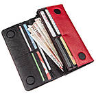 Гаманець жіночий комбінований шкіряний KARYA 17396 Червоний, фото 5