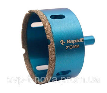 Алмазна коронка RapidE Evolution 70 мм, під дриль Код/Артикул HR-70