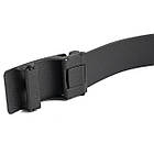 Ремінь чоловічий з автоматичною матовою чорної пряжкою Vintage 20303 Чорний, фото 2