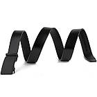 Ремінь чоловічий з автоматичною матовою чорної пряжкою Vintage 20303 Чорний, фото 4