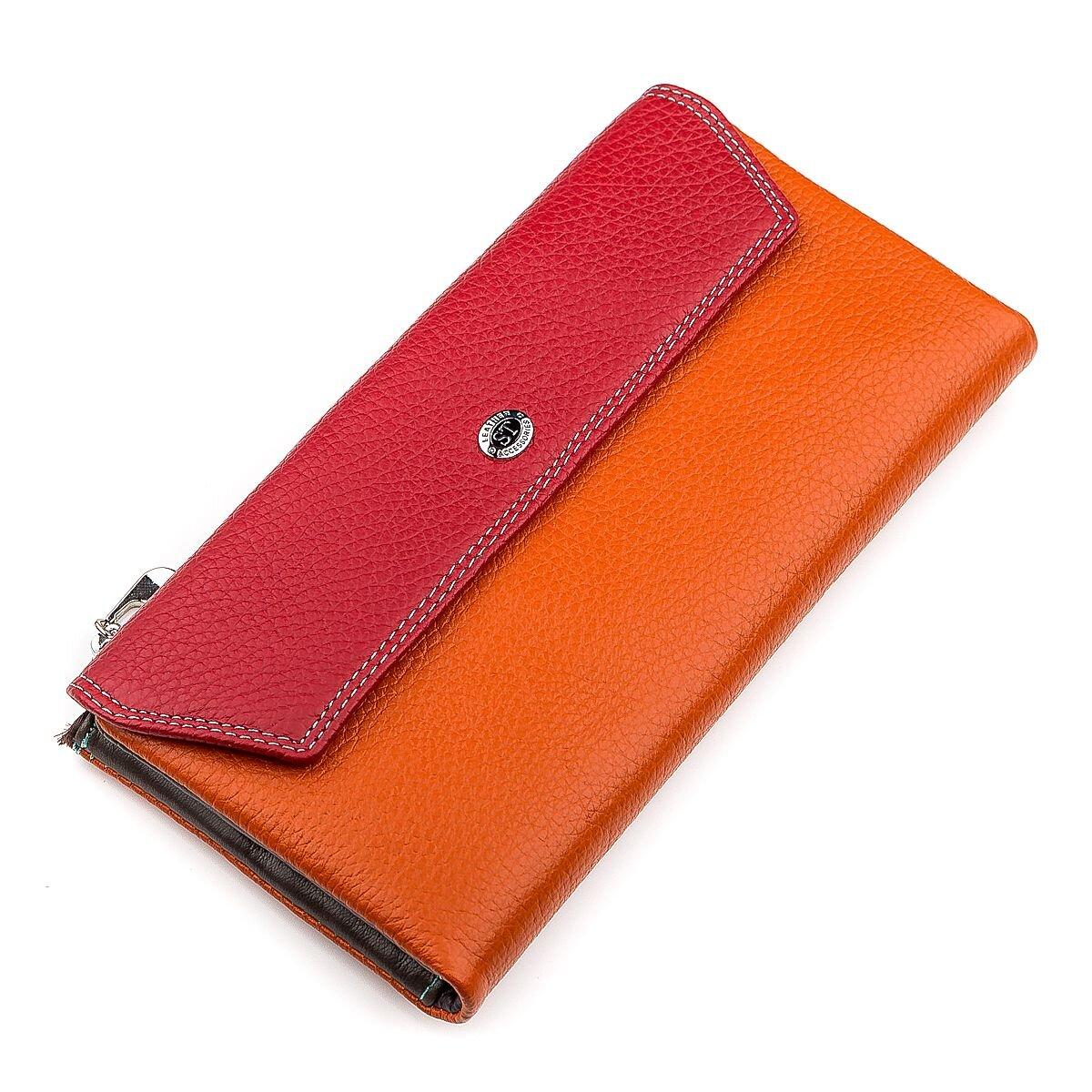 Гаманець жіночий ST Leather 18406 (SB42-2) багатофункціональний Червоний, фото 1