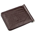 Зручний чоловічий Затискач для купюр ST Leather 18938 Коричневий, фото 3