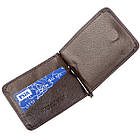 Зручний чоловічий Затискач для купюр ST Leather 18938 Коричневий, фото 7